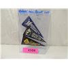 Image 1 : LOT 3 VINTAGE MINI PENNANTS DODGERS, BRAVES, PIRAT