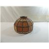 Image 2 : STAINED GLASS LEADED SLAG LAMP SHADE