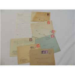 LOT 6 GERMAN EVELOPES WITH STAMPS