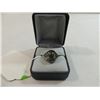 Image 3 : ANTIQUE STERLING & JADE RING