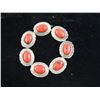 Image 1 : VINTAGE RED TUMBLED STONE BRACELET