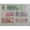 Image 1 : LOT 6 ASSORTED FOREIGN PAPER MONEY CURRENCY