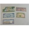 Image 2 : LOT 5 ASSORTED FOREIGN PAPER MONEY CURRENCY