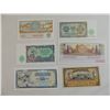 Image 1 : LOT 6 ASSORTED FOREIGN PAPER MONEY CURRENCY