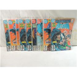 LOT 9 VINTAGE DECTECTIVE COMICS BATMAN COMICS