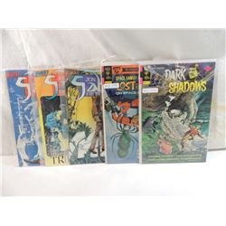 LOT 5 ASSORTED VINTAGE COMICS DARK SHADOW, LOST IN