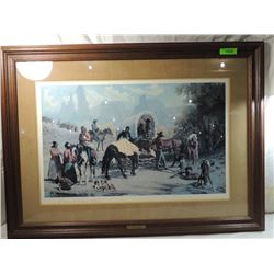 R. BROWNELL MCGREW SIGNED PRINT FRAMED