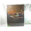 Image 1 : TORN PAPER MODERN ART FRAMED MOUNTAINS