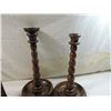 Image 4 : LOT 6 WOODEN DECORATIVE CANDLE STICK HOLDERS
