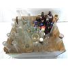 Image 1 : LARGE BOX LOT ASSORTED GLASS BOTTLES