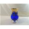 Image 1 : ELEGANT SC LINE ITALIAN COBALT BLUE & GOLD VASE