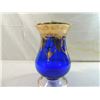 Image 2 : ELEGANT SC LINE ITALIAN COBALT BLUE & GOLD VASE