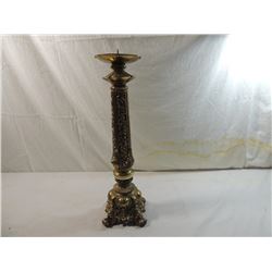 TALL DETAILED BRASS CANDLE STICK HOLDER