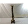 Image 1 : TALL DETAILED BRASS CANDLE STICK HOLDER