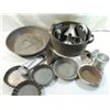 Image 2 : BOX LOT ASSORTED TIN KITCHEN MOLDS, PANS,