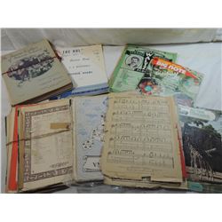 BOX LOT ASSORTED SHEET MUSIC