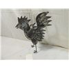 Image 1 : DECORATIVE TIN CHICKEN FIGURE SCULPTURE
