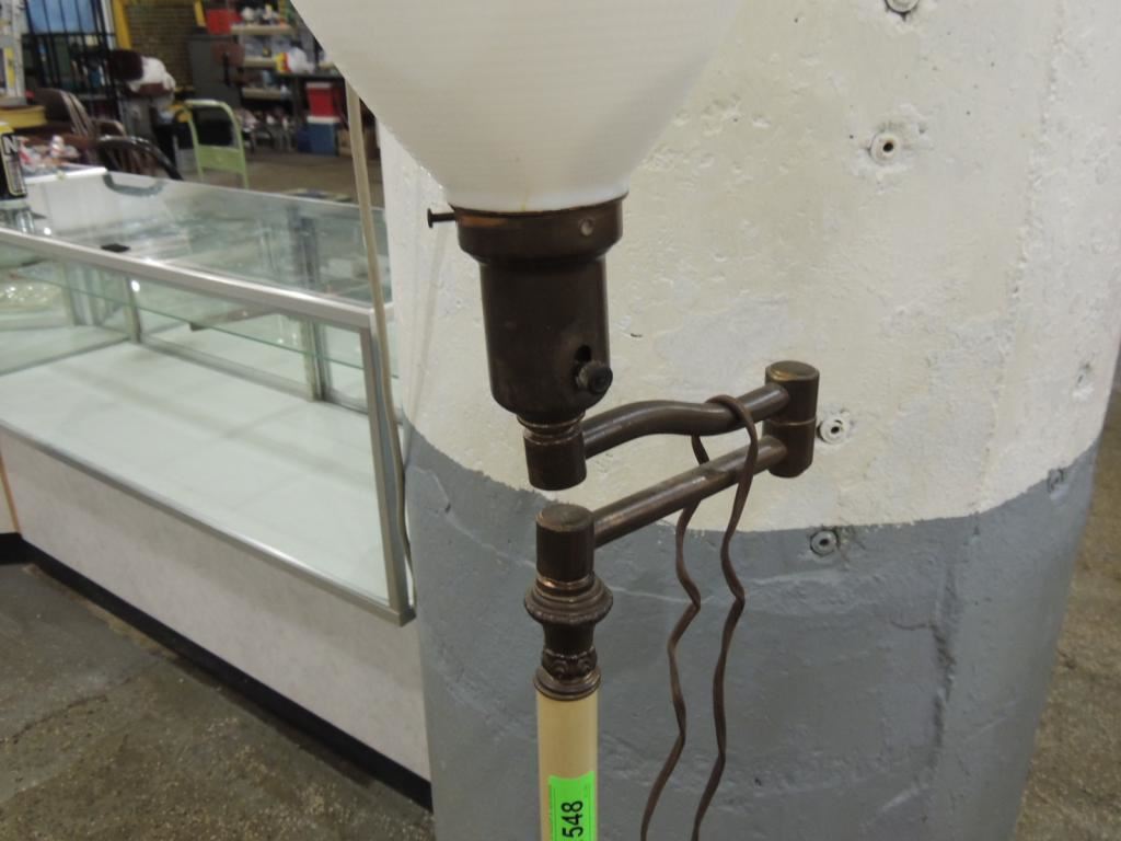 Vintage Rembrandt Floor Lamp Brass Bottom