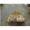 Image 2 : VINTAGE BRASS FIRE LOG WOOD  HOLDER