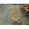 Image 2 : VINTAGE WICKER RATTAN ROCKING CHAIR