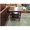 Image 1 : SIDE TABLE END TABLE WITH SHELVES