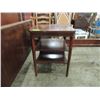 Image 2 : SIDE TABLE END TABLE WITH SHELVES