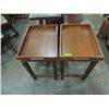 Image 1 : PAIR TRAY SIDE TABLES