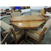 Image 2 : VINTAGE DINING TABLE & CHAIRS