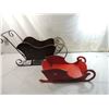 Image 1 : LOT 2 DECORATIVE WINTER SLEIGHS