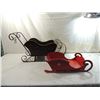 Image 2 : LOT 2 DECORATIVE WINTER SLEIGHS