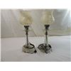 Image 3 : PAIR VINTAGE GLASS TABLE LAMPS