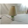 Image 1 : SMALL WHITE GLASS PAINTED TABLE LAMP