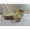 Image 2 : LOT 3 VINTAGE HALLS KITCHENWARE PITCHER & BOWLS
