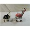 Image 2 : LOT 2 TIN CAN TRAMP ART CHAIRS