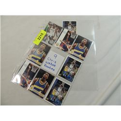LOT 9 CHRIS WEBER ROOKIES BASKETBALL CARDS