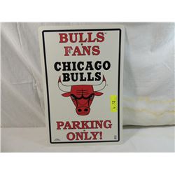 CHICAGO BULLS FAN PARKING SIGN
