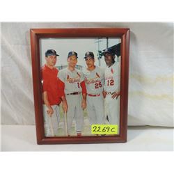 8X10 4 CARDINALS PLAYERS PHOTO FRAMED