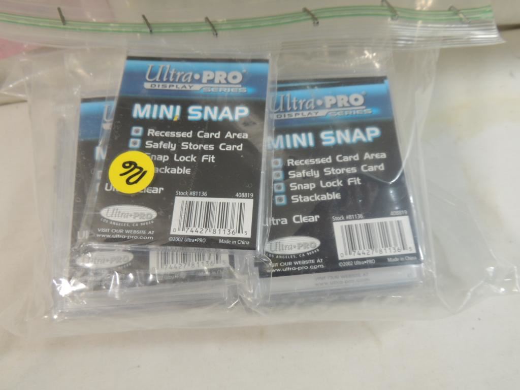 BULK LOT ULTRA PRO MINI CARD SNAP CASES