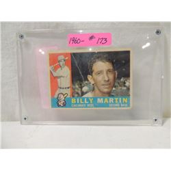 1960 TOPPS BILLY MARTIN #173 BASEBALL CARD