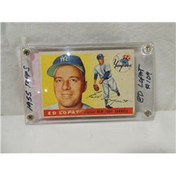 1955 TOPPS ED LOPAT #109 BASEBALL CARD