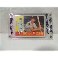 1960 TOPPS NELLIE FOX #100 BASEBALL CARD