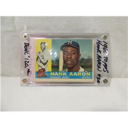 1960 TOPPS HANK AARON #300 BASEBALL CARD
