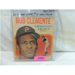 1970 TOPPS ROBERTO BOB CLEMENTE POSTER #21