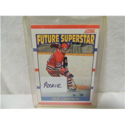 1990 SCORE ERIC LINDROS ROOKIE HOCKEY CARD