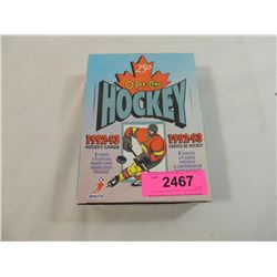 1992-93 O PEE CHEE HOCKEY CARDS WAX PACKS BOX