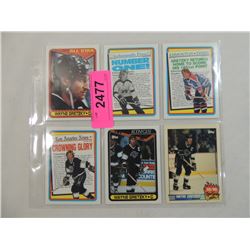 LOT 6 WAYNE GRETZKY HOCKEY PLAYER CARDS