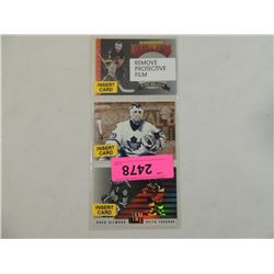 LOT 3 MISC HOCKEY INSERT CARDS MCCLEAN, POTVIN,