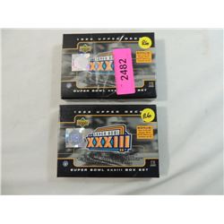 LOT 2 1999 UPPER DECK SUPER BOWL XXXIII BOX SET