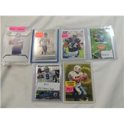 LOT 6 MISC FOOTBALL ROOKIE CARDS IGLESIAS, MATHEWS