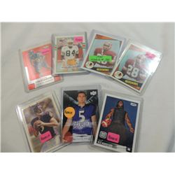 LOT 7 MISC FOOTBALL ROOKIE CARDS GREEN, SHARPE, RH